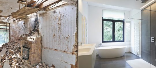 Travaux de salle de bain